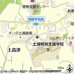 茨城県土浦市上高津1355周辺の地図