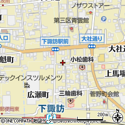 長野県諏訪郡下諏訪町5387周辺の地図