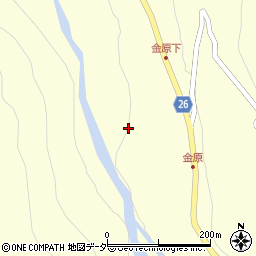 長野県松本市奈川金原周辺の地図