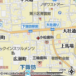長野県諏訪郡下諏訪町5389周辺の地図