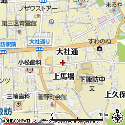 長野県諏訪郡下諏訪町5493周辺の地図