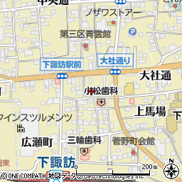 長野県諏訪郡下諏訪町5511周辺の地図