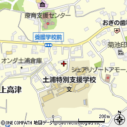 茨城県土浦市上高津1347周辺の地図