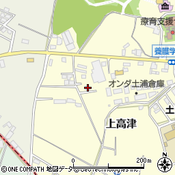 茨城県土浦市上高津1648-5周辺の地図