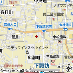 長野県諏訪郡下諏訪町5373-2周辺の地図