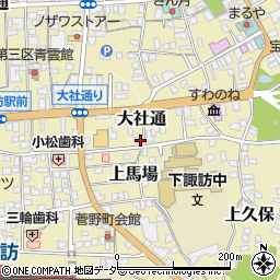 長野県諏訪郡下諏訪町上馬場5493-1周辺の地図