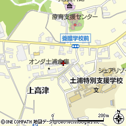 茨城県土浦市上高津1705周辺の地図