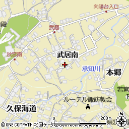 長野県諏訪郡下諏訪町武居南周辺の地図