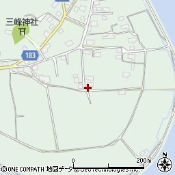 茨城県行方市山田663周辺の地図