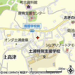 茨城県土浦市上高津1346-6周辺の地図