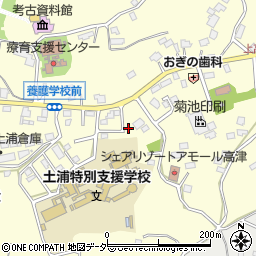 茨城県土浦市上高津1250-11周辺の地図