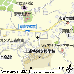 茨城県土浦市上高津1346-16周辺の地図