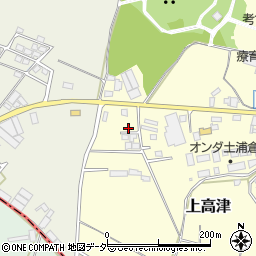 茨城県土浦市上高津1743周辺の地図