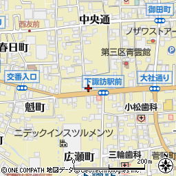 長野県諏訪郡下諏訪町286周辺の地図