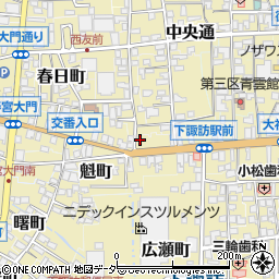 長野県諏訪郡下諏訪町284周辺の地図