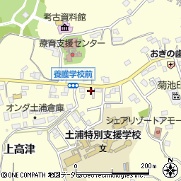 茨城県土浦市上高津1346-9周辺の地図