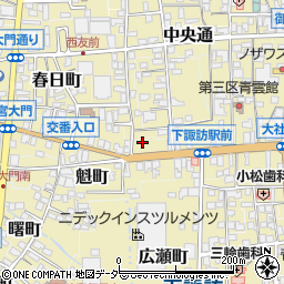 長野県諏訪郡下諏訪町283周辺の地図