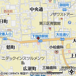長野県諏訪郡下諏訪町288-2周辺の地図