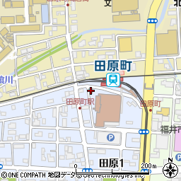 福井田原町郵便局周辺の地図