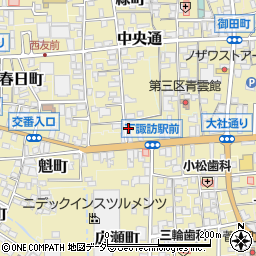 長野県諏訪郡下諏訪町279-1周辺の地図