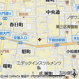 長野県諏訪郡下諏訪町中汐町283周辺の地図