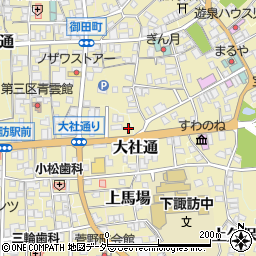 長野県諏訪郡下諏訪町大社通3246-1周辺の地図