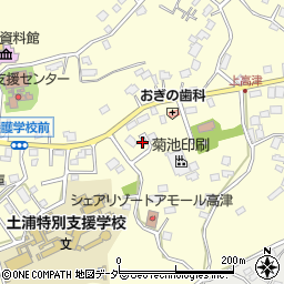 茨城県土浦市上高津935周辺の地図