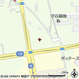 茨城県つくば市かみかわ周辺の地図