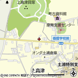 茨城県土浦市上高津1728周辺の地図