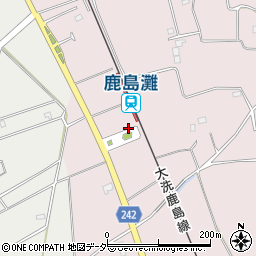 鹿島灘駅周辺の地図