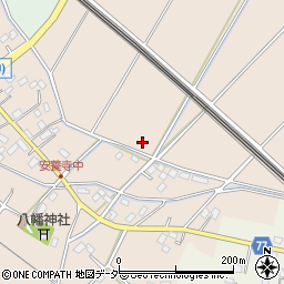 埼玉県鴻巣市安養寺周辺の地図
