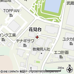 埼玉県嵐山町（比企郡）花見台周辺の地図