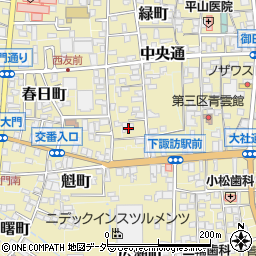 長野県諏訪郡下諏訪町267周辺の地図