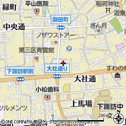 長野県諏訪郡下諏訪町大社通3239周辺の地図