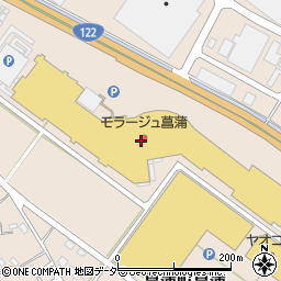 上野文具　モラージュ菖蒲店周辺の地図