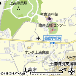 茨城県土浦市上高津1714周辺の地図