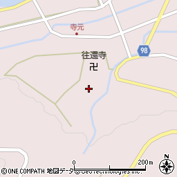 岐阜県高山市一之宮町寺周辺の地図