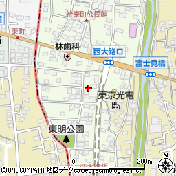 長野県諏訪郡下諏訪町社東町5周辺の地図