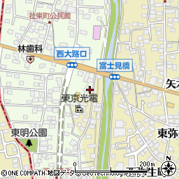 長野県諏訪郡下諏訪町社東町176周辺の地図
