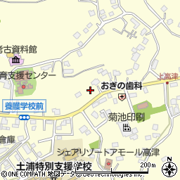 茨城県土浦市上高津1256周辺の地図