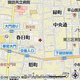長野県諏訪郡下諏訪町中汐町周辺の地図