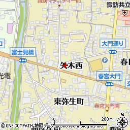 長野県諏訪郡下諏訪町11-4周辺の地図