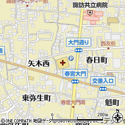 長野県諏訪郡下諏訪町21周辺の地図