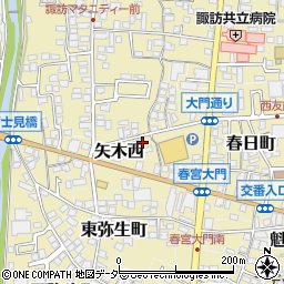 長野県諏訪郡下諏訪町26-10周辺の地図