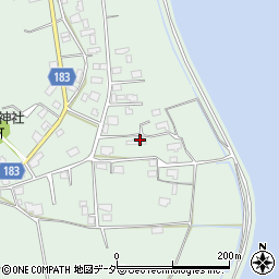 茨城県行方市山田696周辺の地図