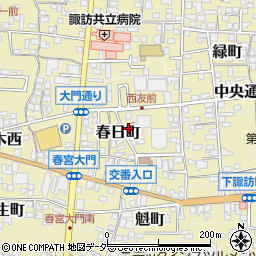 長野県諏訪郡下諏訪町244周辺の地図