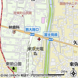 長野県諏訪郡下諏訪町社東町168周辺の地図