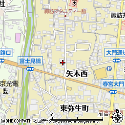 長野県諏訪郡下諏訪町矢木町30周辺の地図