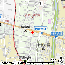 長野県諏訪郡下諏訪町社東町116-4周辺の地図