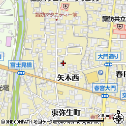 長野県諏訪郡下諏訪町矢木町29周辺の地図